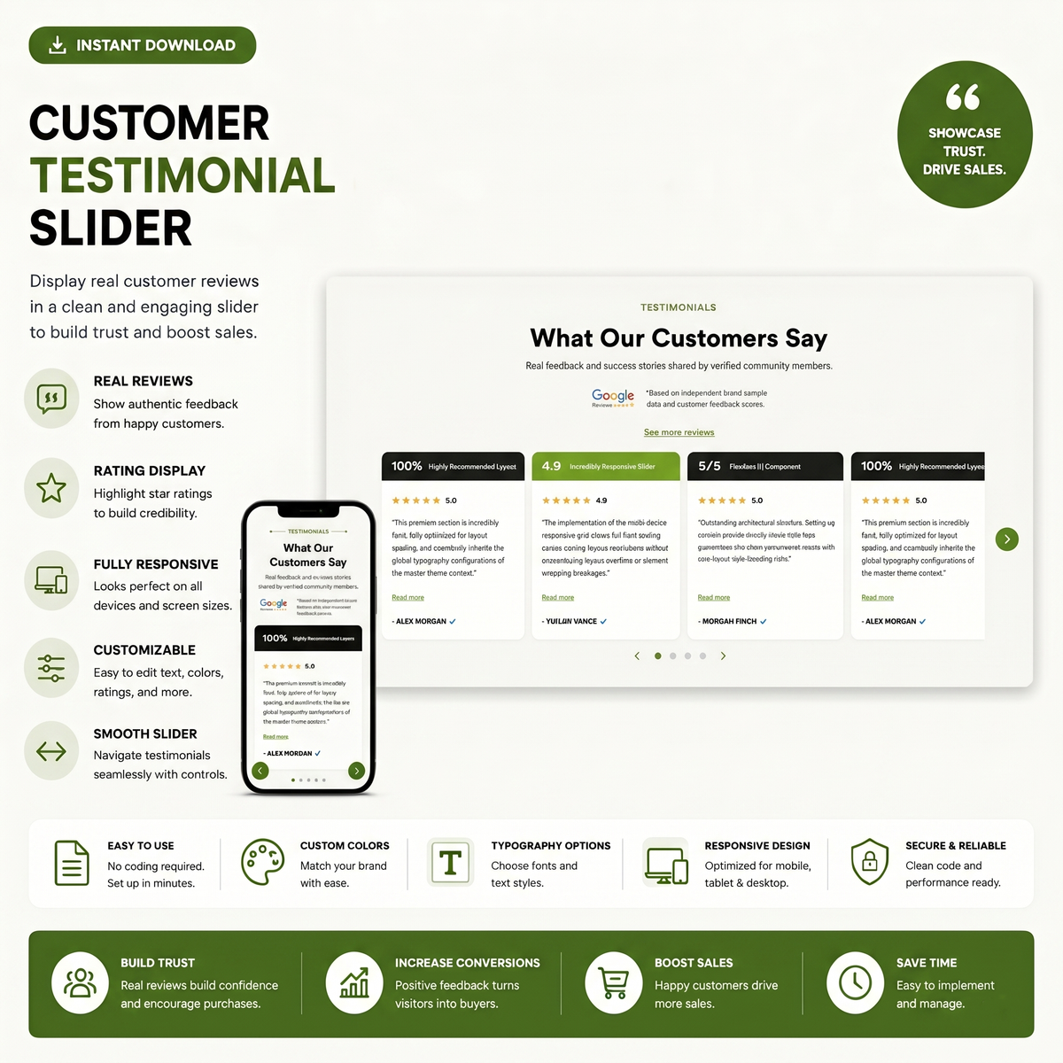 Customer Review Slider