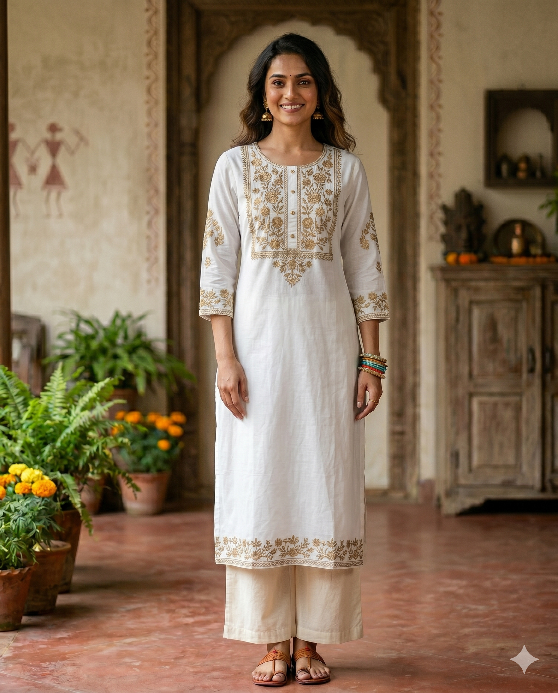 White Ethnic Kurti