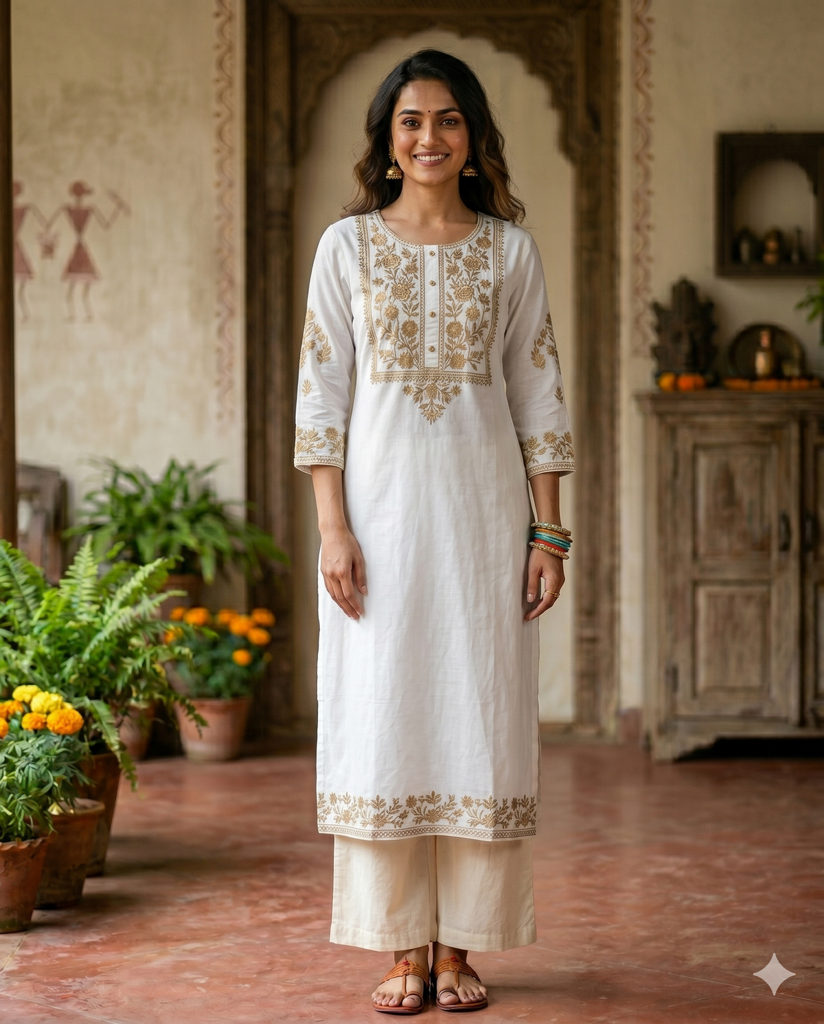 White Ethnic Kurti