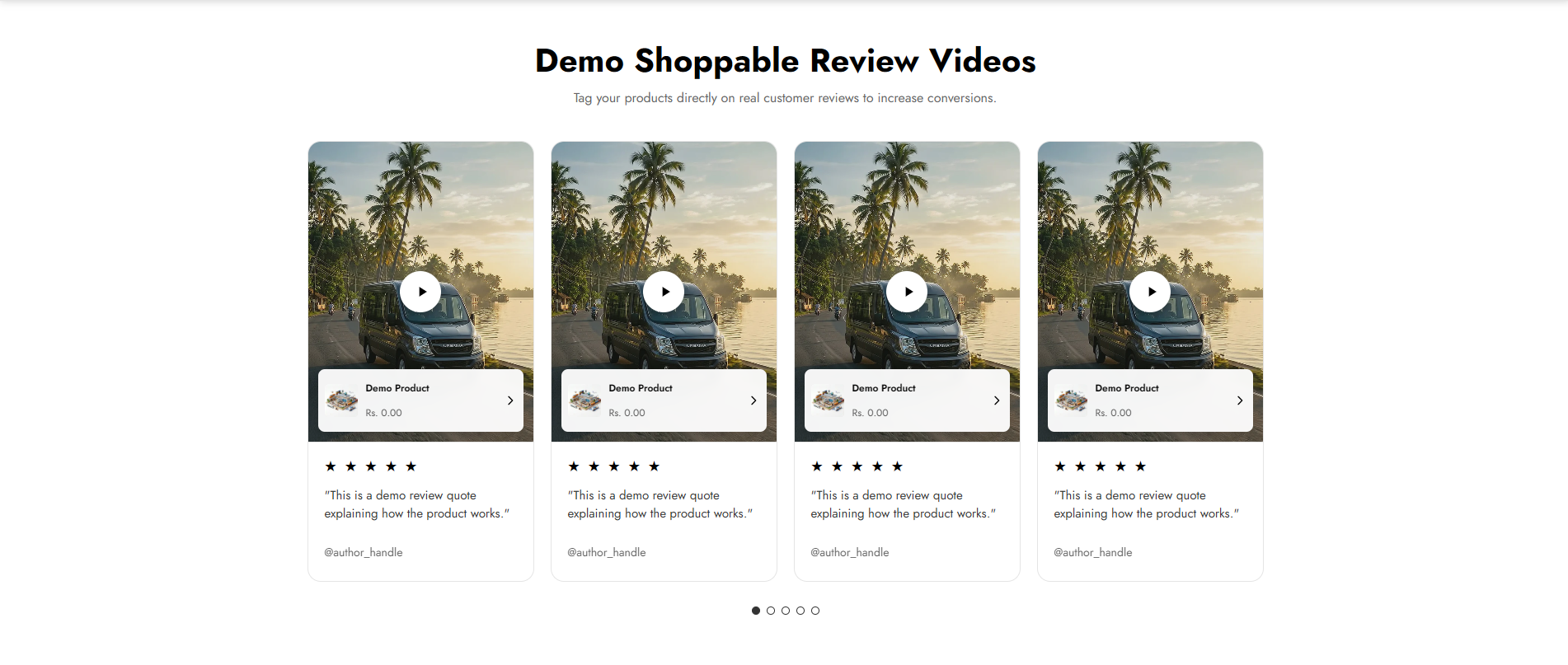 Customer Video Testimonial with Product Tagging